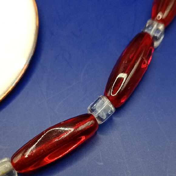 Cardinal Pendant Necklace with Red Beads - Picture 5 of 7